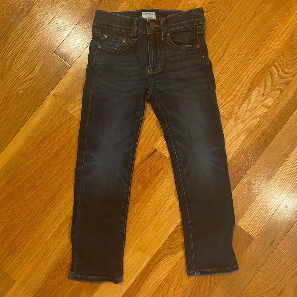CrewCuts Boys Size 6 Slim dark wash